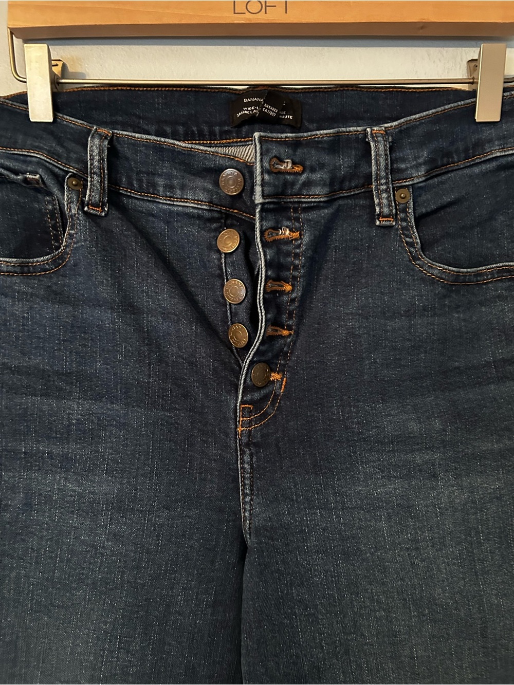 Ladies size 32/14 wide leg high rise button up jean. - Picture 2 of 10